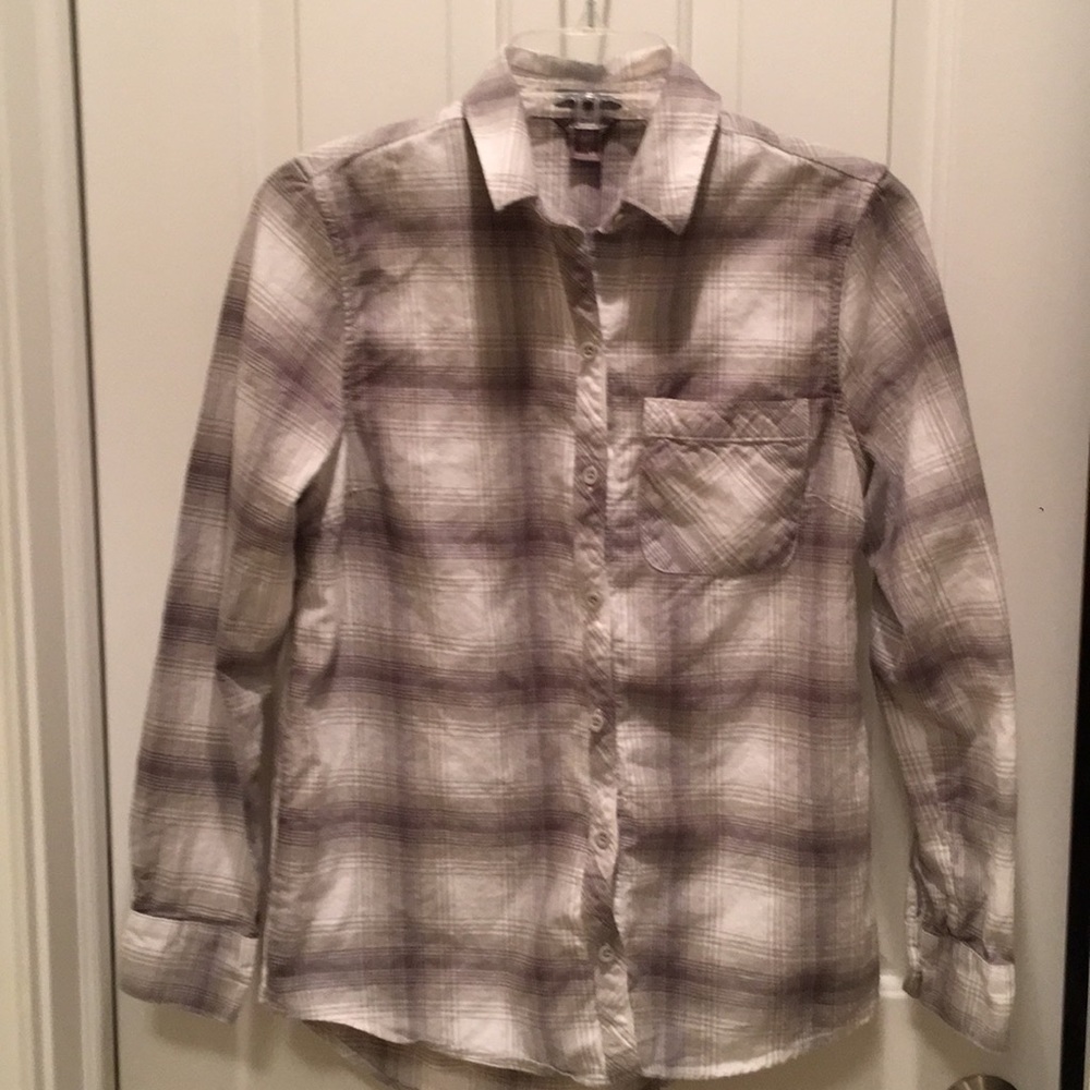Eddie Bauer Cotton Flannel Long Sleeved Shirt